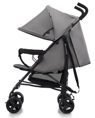 Бебешка лятна количка KinderKraft - Tik, сива - 5