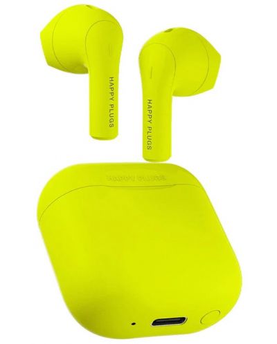 Безжични слушалки Happy Plugs - Joy, TWS, жълти - 7