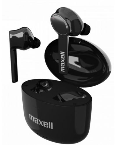 Безжични слушалки с микрофон Maxell - B13, TWS, черни - 1