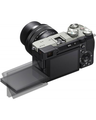 Безогледален фотоапарат Sony - A7C II, FE 28-60mm, f/4-5.6, Silver - 4