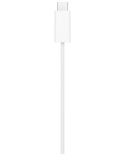 Безжично зарядно Apple - Apple Watch, Magnetic/USB-C, бяло - 4