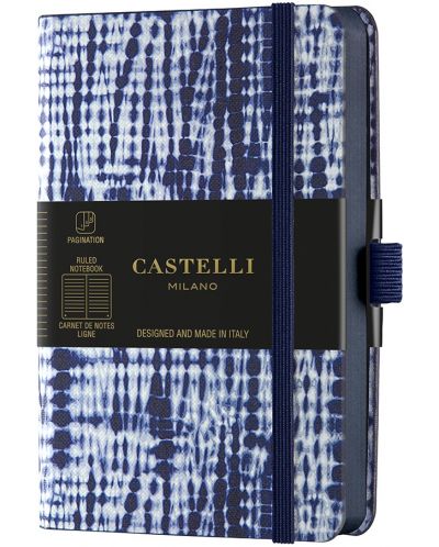 Бележник Castelli Shibori - Jute, 9 x 14 cm, линиран - 1