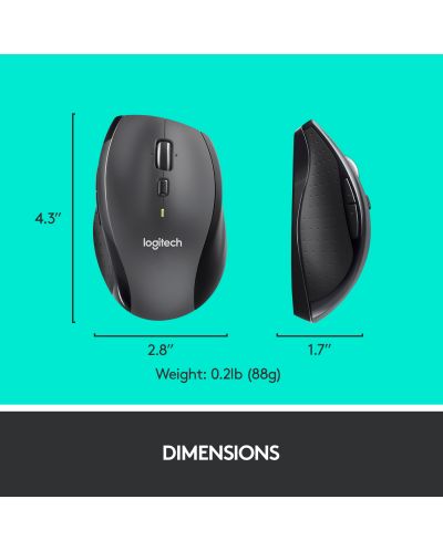Комплект мишка и клавиатура Logitech - Desktop MK710, безжичен, черен - 9