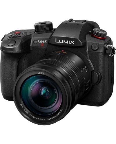 Безогледален фотоапарат Panasonic - Lumix GH5 II, Leica 12-60mm - 1