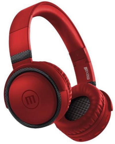 Безжични слушалки с микрофон Maxell - BTB52, червени - 1