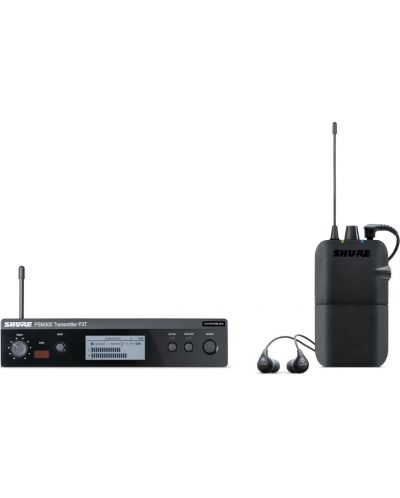 Безжична микрофонна система Shure - P3TER112GR/L19, черна - 1