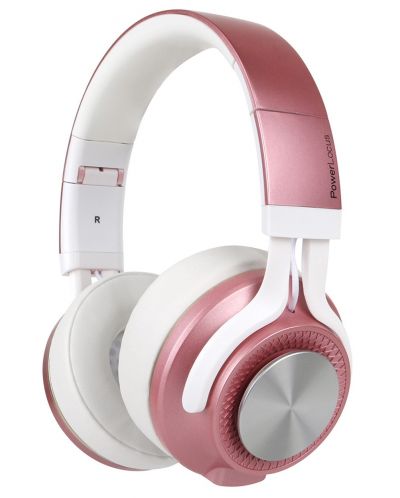 Безжични слушалки PowerLocus - P3 Matte, розови - 1
