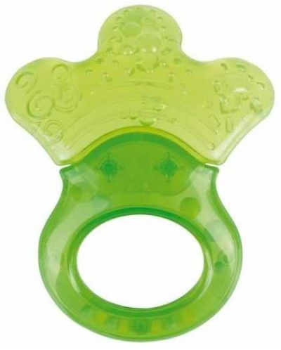 Бебешка водна чесалка с дрънкалка Canpol - Little paw, зелена - 1