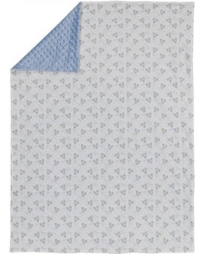 Бебешко релефно одеяло Interbaby - Mickey, синьо, 80 x 110 cm - 4