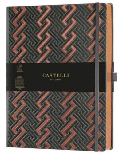 Бележник Castelli Copper & Gold - Roman Copper, 19 x 25 cm, линиран - 1