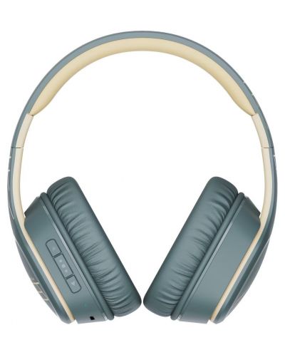 Безжични слушалки с микрофон PowerLocus - P7 Upgrade, сиви/бежови - 4