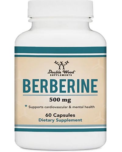 Berberine, 500 mg, 60 капсули, Double Wood - 1