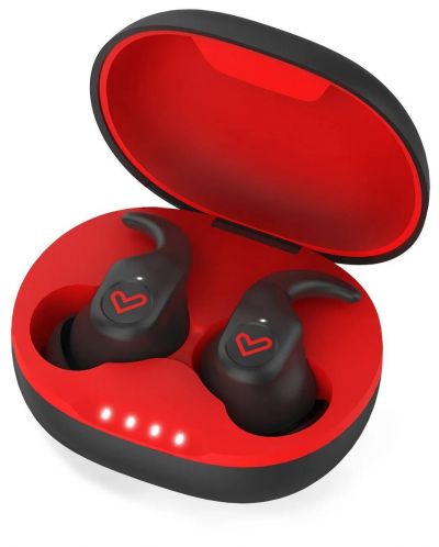 Безжични слушалки Energy Sistem - Freestyle, TWS, черни/червени - 3