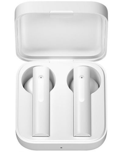 Безжични слушалки с микрофон Xiaomi - Mi 2 Basic, TWS, бели - 1