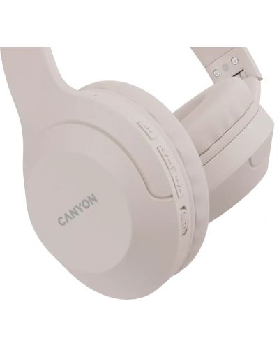Безжични слушалки с микрофон Canyon - BTHS-3, бежови - 3