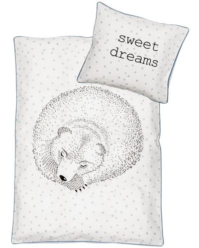 Бебешко спално бельо Bloomingville - Спящ мечок, 2 части, бяло - 1