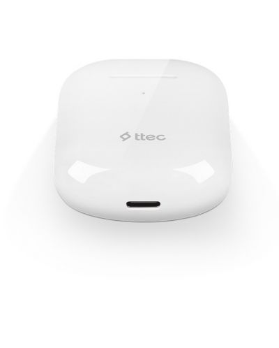 Безжични слушалки ttec - AirBeat Lite 2, TWS, бели - 5