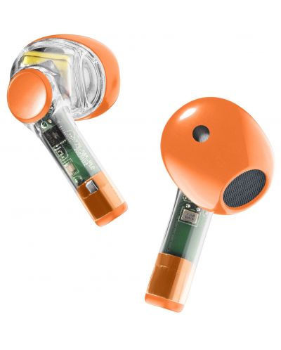 Безжични слушалки Cellularline - Fine, TWS, оранжеви - 3