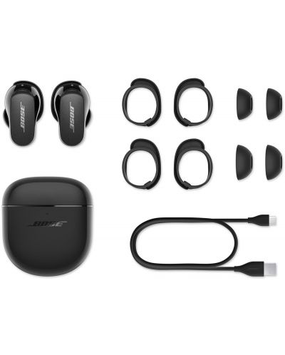 Безжични слушалки Bose - QC Earbuds II, TWS, ANC, Triple Black - 6