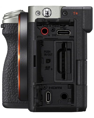 Безогледален фотоапарат Sony - A7C II, FE 28-60mm, f/4-5.6, Silver - 6