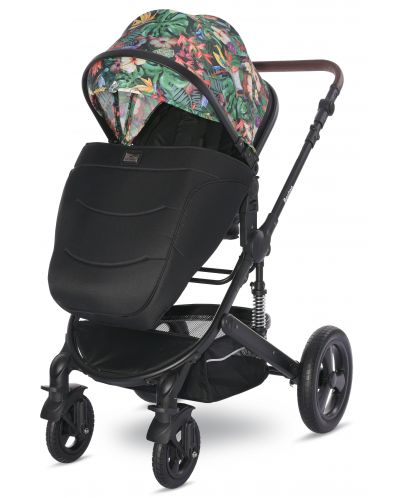 Бебешка количка с твърд кош Lorelli - Boston, Tropical Flowers - 5