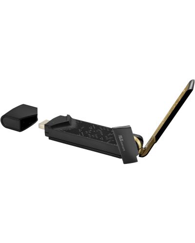 Безжичен USB адаптер ASUS - AX56, 1.8Gbps, черен - 3
