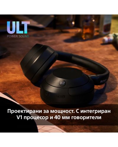 Безжични слушалки Sony - WH ULT Wear, ANC, черни - 4