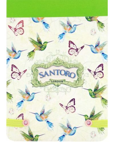 Бележник с ластик Santoro - Hummingbirds - 2