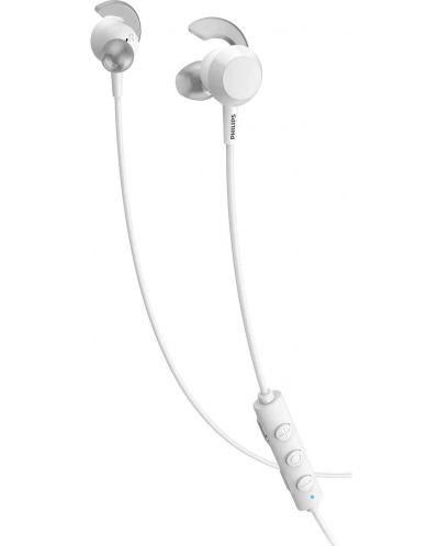 Безжични слушалки с микрофон Philips - TAE4205WT, бели - 3