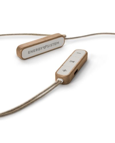 Безжични слушалки с микрофон Energy Sistem - Eco, Beech Wood - 4