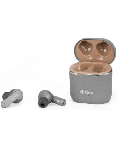 Безжични слушалки Boya - BY-AP4-G, TWS, сиви - 3