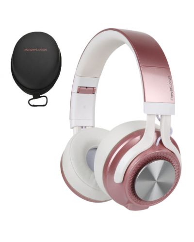 Безжични слушалки PowerLocus - P3, розови - 5