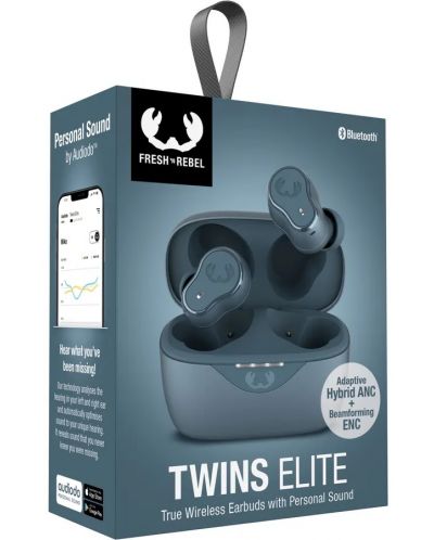 Безжични слушалки Fresh N Rebel - Twins Elite, TWS, ANC, Dive Blue - 8