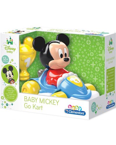 Бебешка играчка Clementoni Baby - Mickey Go Kart, с дрънкалка - 1