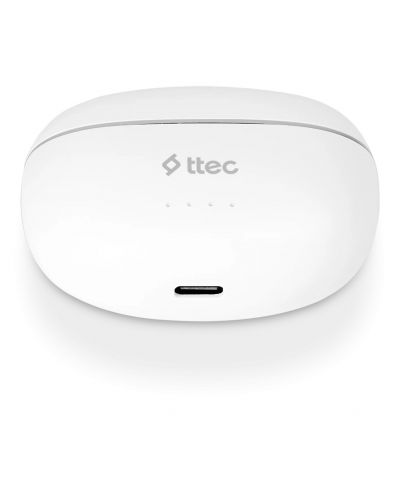 Безжични слушалки ttec - AirBeat Pro, TWS, ANC, бели - 5