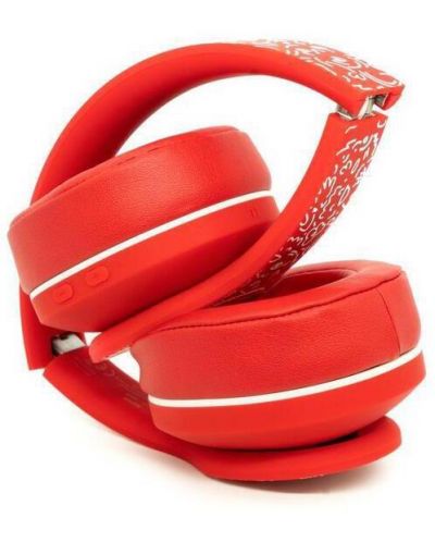 Безжични слушалки с микрофон Hama - HaHaHa FEEL, червени - 2