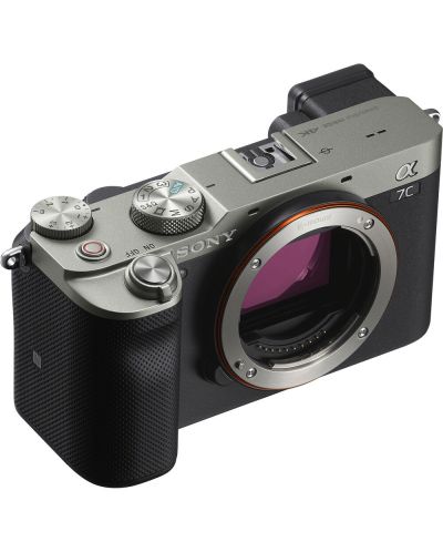 Безогледален фотоапарат Sony - Alpha 7C, 24.2MPx, Silver - 6