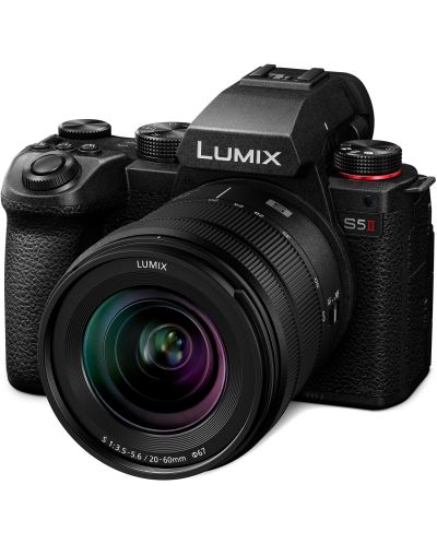 Безогледален фотоапарат Panasonic - Lumix S5 II, S 20-60mm, f/3.5-5.6, Black - 1