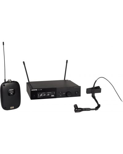 Безжична микрофонна система Shure - SLXD14E/B98H, черна - 1