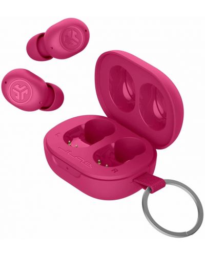 Безжични слушалки JLab - JBuds Mini, TWS, розови - 3