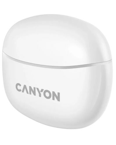 Безжични слушалки Canyon - TWS5, бели - 4
