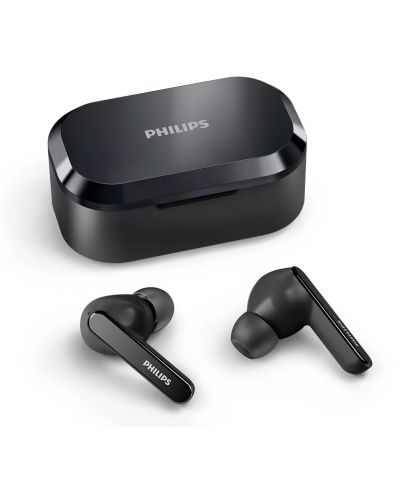 Безжични слушалки Philips - TAT5506BK/00, TWS, ANC, черни - 3