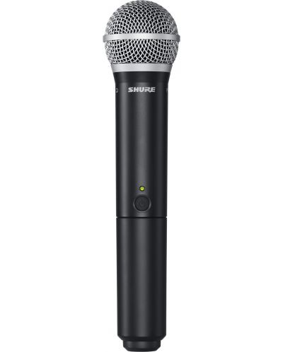Безжичен микрофон Shure - BLX2/PG58, черен - 1