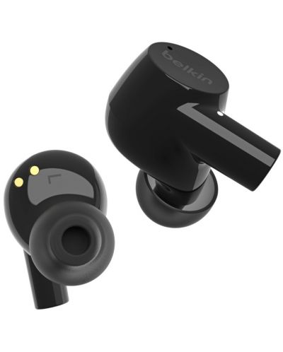 Безжични слушалки Belkin - SoundForm Rise, TWS, черни - 2