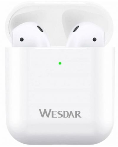 Безжични слушалки Wesdar - TWS20PRO, TWS, бели - 3
