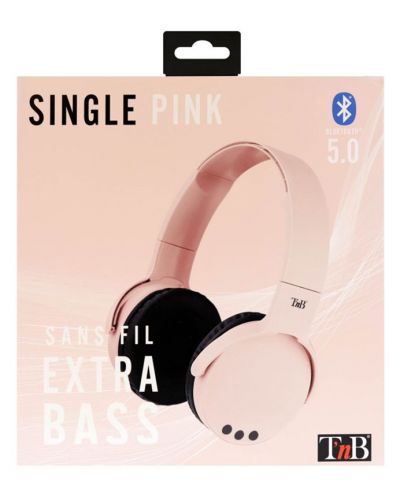 Безжични слушалки с микрофон T'nB - Discover, розови - 2