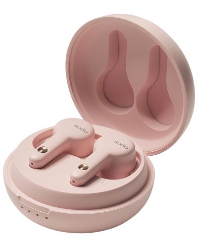 Безжични слушалки Sudio - A2, TWS, ANC, розови - 4