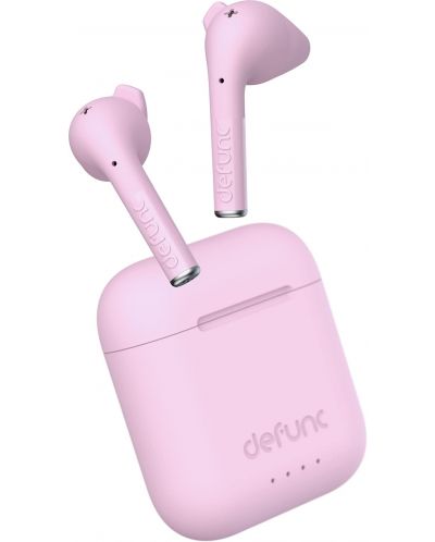 Безжични слушалки Defunc - TRUE TALK, TWS, розови - 1