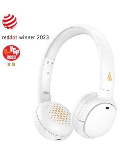 Безжични слушалки с микрофон Edifier - WH500, бели/жълти - 1