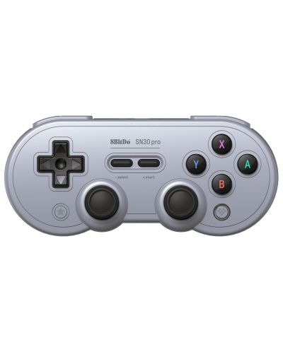 Безжичен контролер 8BitDo - SN30 Pro, Hall Effect Edition, сив (Nintendo Switch/PC) - 1
